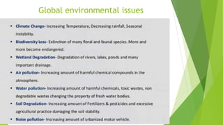 Global environmental issues
 