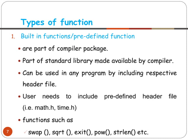 Chapter 1. Functions in C++.pdf | Programming Languages | Computing