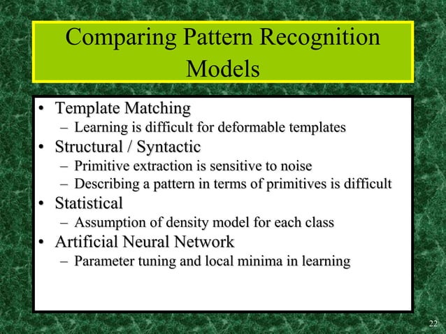 introduction to pattern recognition | PPT | Artificial Intelligence ...