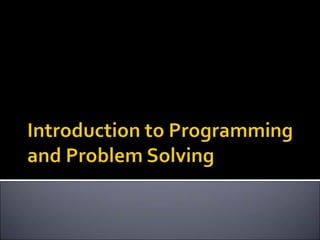Computer Programming Computer Programming | PPT