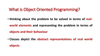 introduction of Object oriented programming | PPTX