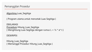 Penggunaan prosedur dan fungsi pada pemrograman c++ | PDF