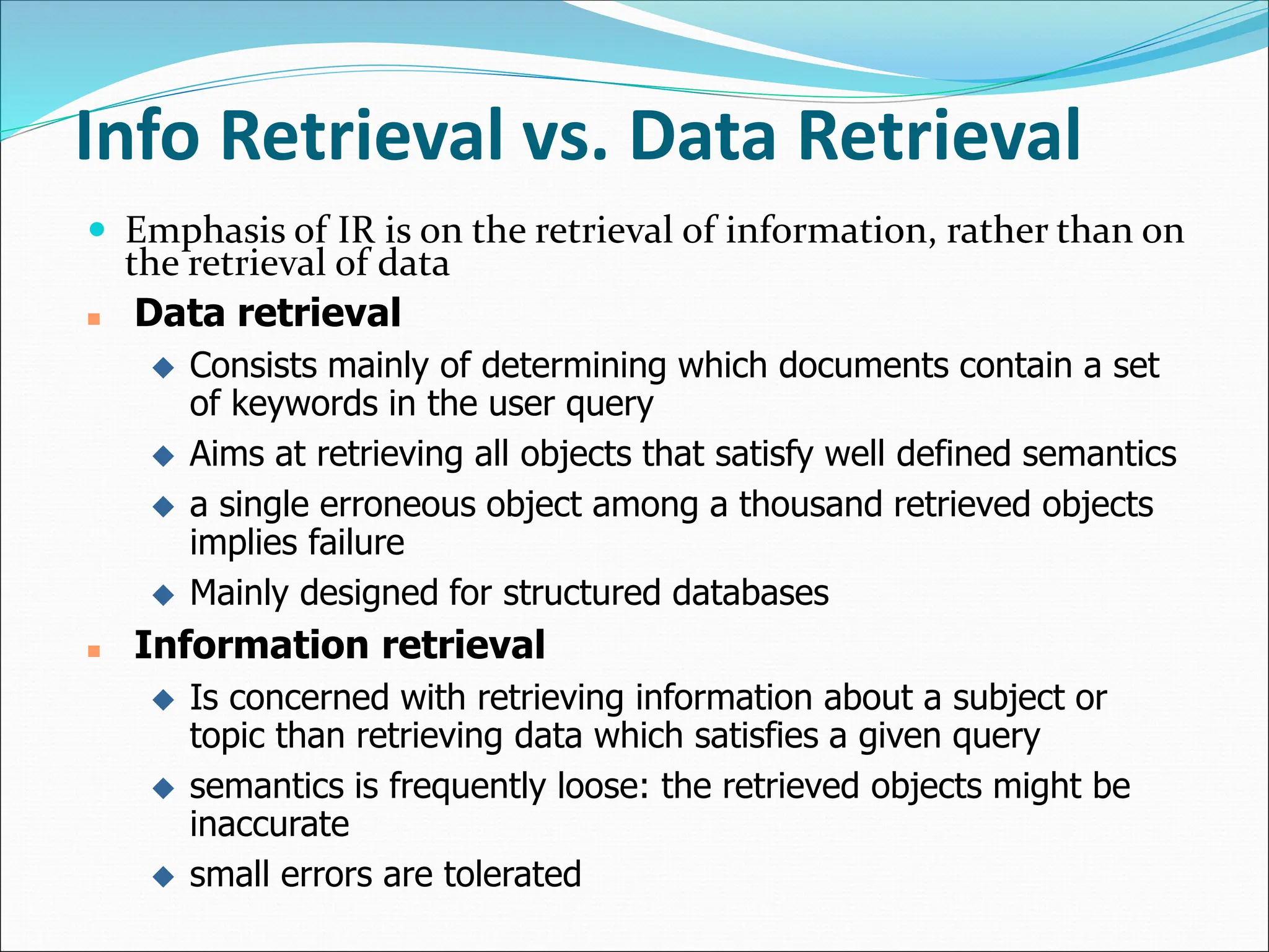 Chapter 1: Introduction to Information Storage and Retrieval | PDF