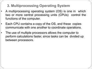 Overview Of Operating System and its Basics | PPTX