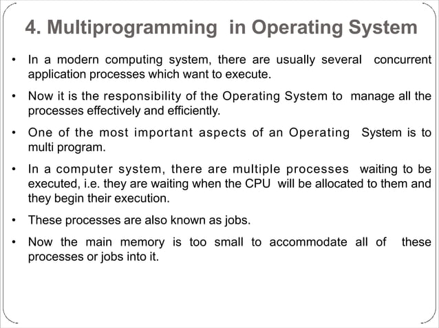 Overview Of Operating System and its Basics | PPT