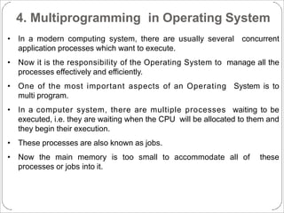 Overview Of Operating Systems and its Basics | PPTX