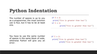 basic python part 1_powerpoint slideshare | PPT