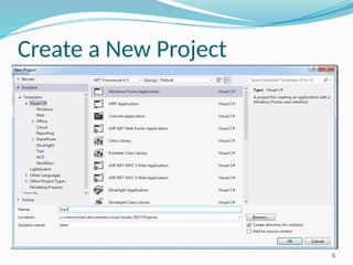 6
Create a New Project
 