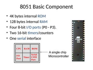 CHAPTER1.pptx ON 8051 MICROCONTROLLER INTRODUCTION CHAPTER | PPTX