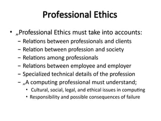 Professional Practices Chapter_1. Professional practices include profession and its ...