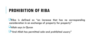 Riba Islamic Finance Topic of Accounts Dept | PPT