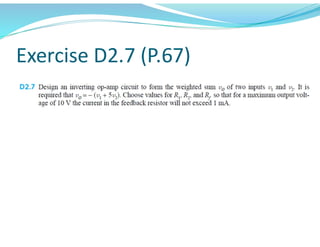 Exercise D2.7 (P.67)
 