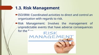 Overview the risk management_ for the education at university. | PPTX