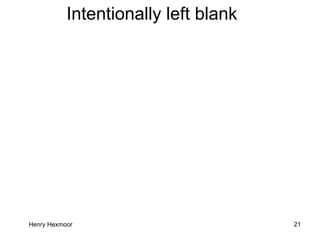 Henry Hexmoor 21
Intentionally left blank
 