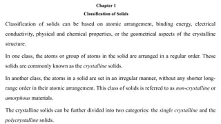 Chapter 1.pptx solid state physics presentation | PPTX