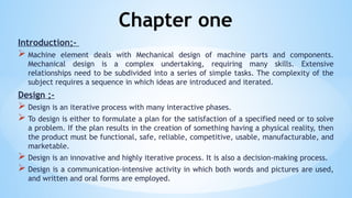 Chapter 1.pptx design of machine element ppt | PPTX