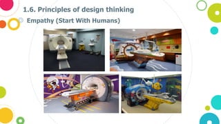 1.6. Principles of design thinking
◎ Empathy (Start With Humans)
 
