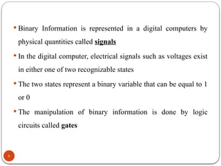 Chapter Data Representation DIGITAL LOGIC CIRCUITS | PPTX