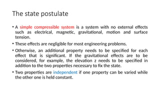 Postulate System Basic to understand better knowledge of thermodynamics | PPTX