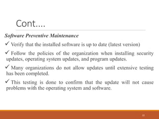 Chapter 1: computer maintenance and troubleshooting | PDF