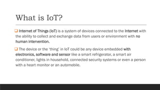 Introduction to IoT Data Analytics Chapter 1 | PDF