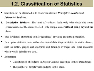 chapter one: introduction to basic statistics | PPT