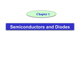 Electronics: Semiconductors and diodes s | PPTX