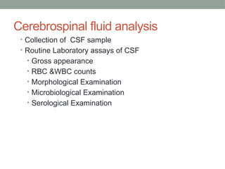 chapter 20 cerebrospinal fluid analysis urnalysis | PPTX
