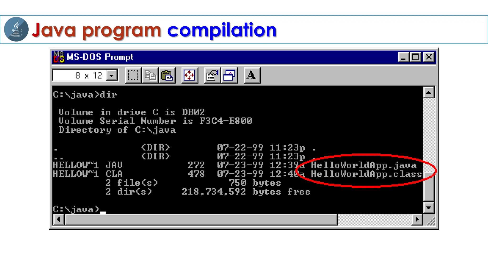 Java program compilation
 