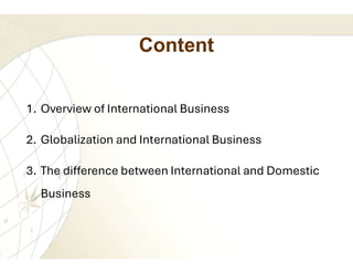 Chapter One International Management Chapter 1.pdf - International Business Management | PDF