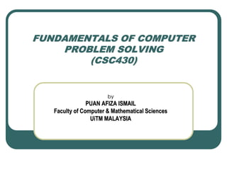 ppt - cmsc 104: introduction to computer problem... Chapter 1 . FUNDAMENTALS OF COMPUTER PROBLEM SOLVING.pdf