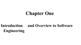 chapter 1.pptx Software engineering for studehy | PPTX