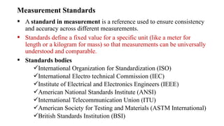 Measure Standard Basics Measurement and Instrumentation. | PPTX