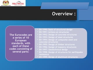 Chapter 1 : Introduction to Eurocode 3 (Steel Structure) | PPTX