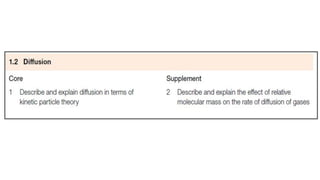 Chapter 1 chemistry igcse states of matter | PDF