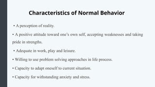 Normal Human Behaviour Chapter#1. Introduction to Human Psychology & Behavior | PPTX