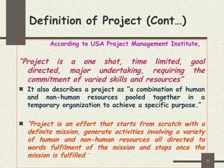 Comprehensive Guide to Project Concepts, Planning, and Analysis | PPT