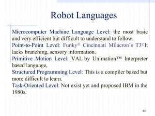 Chapter 1. Fundamentals of Robotics Introduction of Robotics | PDF