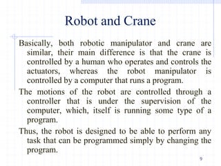 Chapter 1. Fundamentals of Robotics Introduction of Robotics | PDF