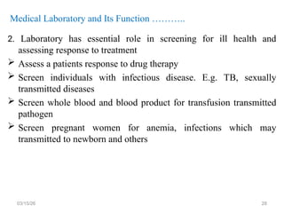 Comprehensive Overview of Medical Laboratory Services and Their Role in ...