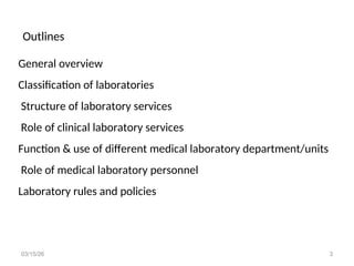 Comprehensive Overview of Medical Laboratory Services and Their Role in ...
