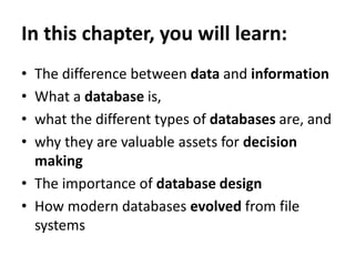 Comprehensive Overview of Database Systems and Design Principles | PDF