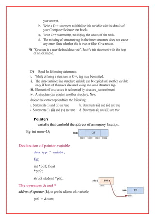 Chapter 1: Structure and Pointers | DOCX