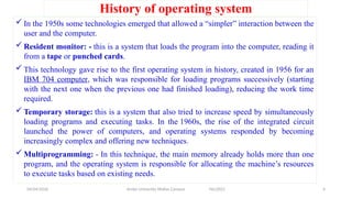Comprehensive Introduction to Operating Systems: History, Functions ...