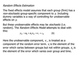 Random Effect Model Selection Table Example Comprehensive Guide to Panel Data Analysis: Fixed vs Random Effects and ...