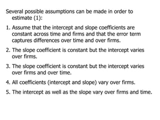 Comprehensive Guide to Panel Data Analysis: Fixed vs Random Effects and ...