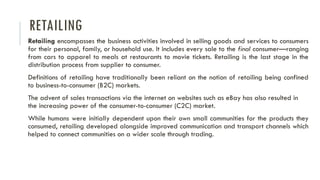 Comprehensive Introduction to Retailing: History, Strategy, and ...