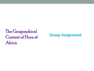 Freshman Course History Chapter One History of Ethiopia and the horn Chapter 1-3 (1) for Ethiopian freshman ...