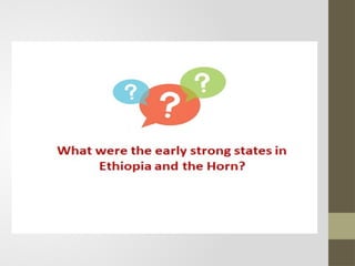 Freshman Course History Chapter One History of Ethiopia and the horn Chapter 1-3 (1) for Ethiopian freshman ...