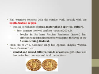 Freshman Course History Chapter One History of Ethiopia and the horn Chapter 1-3 (1) for Ethiopian freshman ...